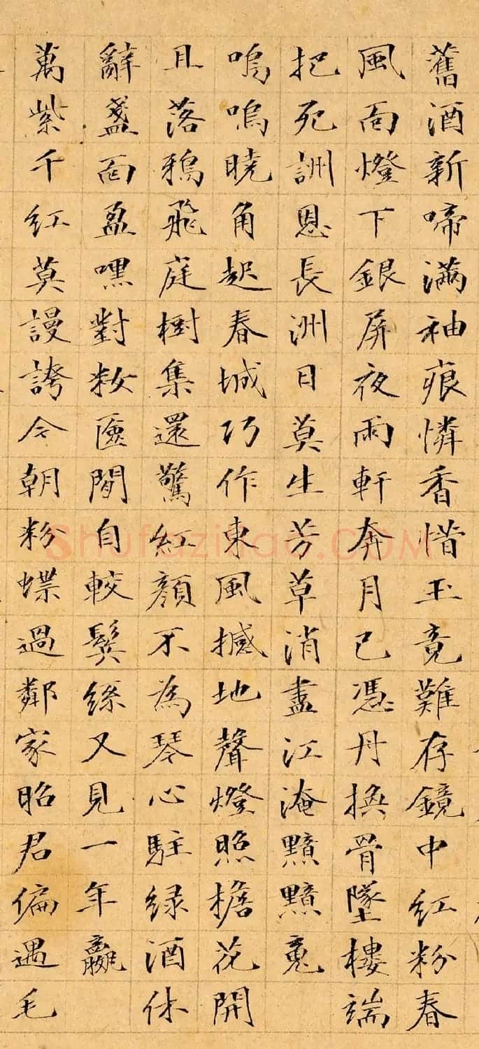 文柟小楷《唐子畏先生落花诗三十首》 | 名家书法作品赏析