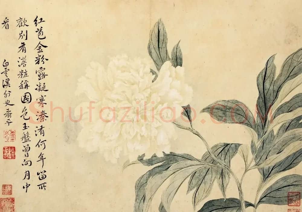 清代恽寿平书法字画花卉八开 | 传世书法作品赏析