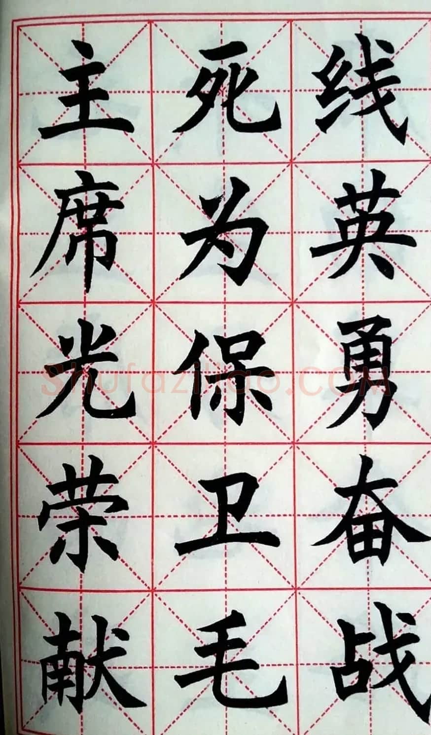 孙信德中楷字帖《金训华同志日记摘抄》 | 软笔楷书字帖