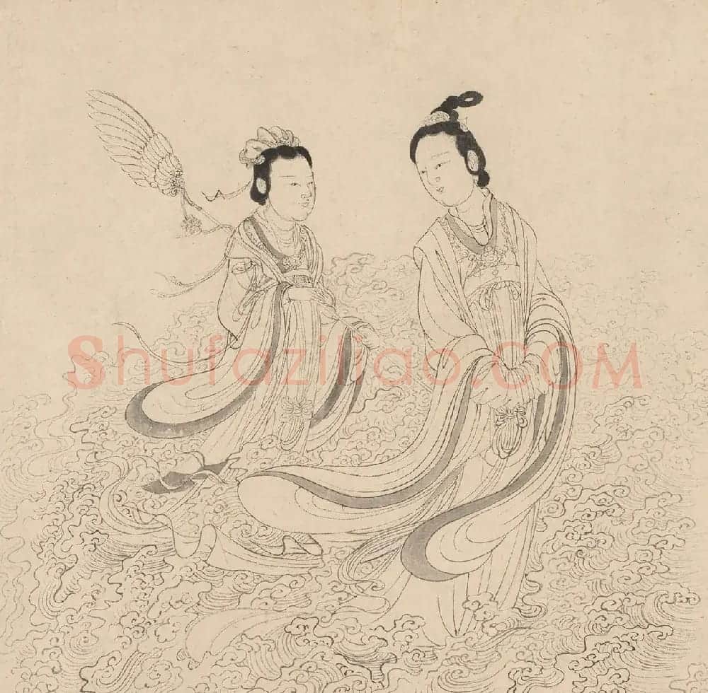 元代褚奂隶书题词《九歌图》 | 传世书法作品精选