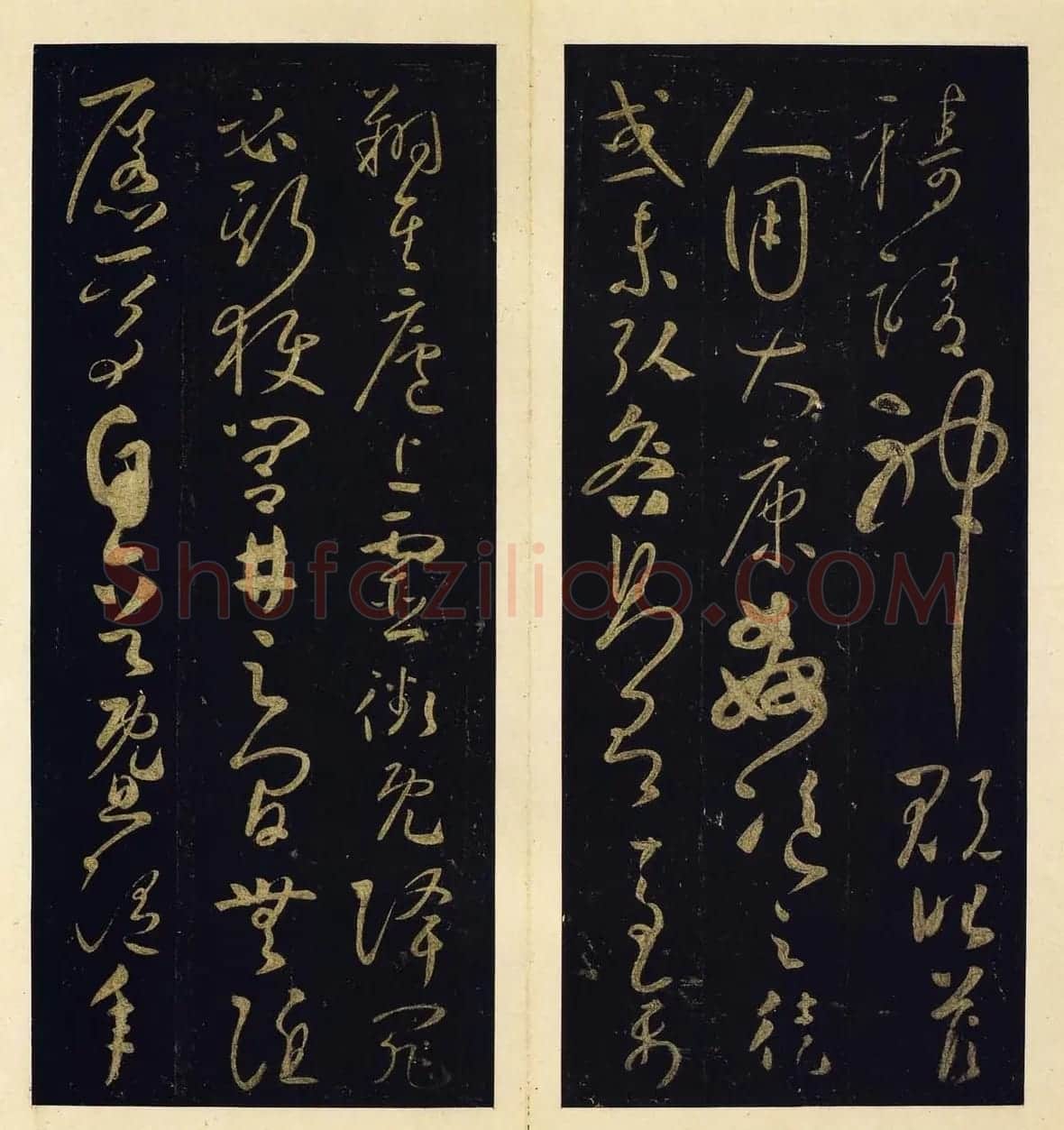 怀素草书欣赏圣母帖高清彩版 | 书法碑帖