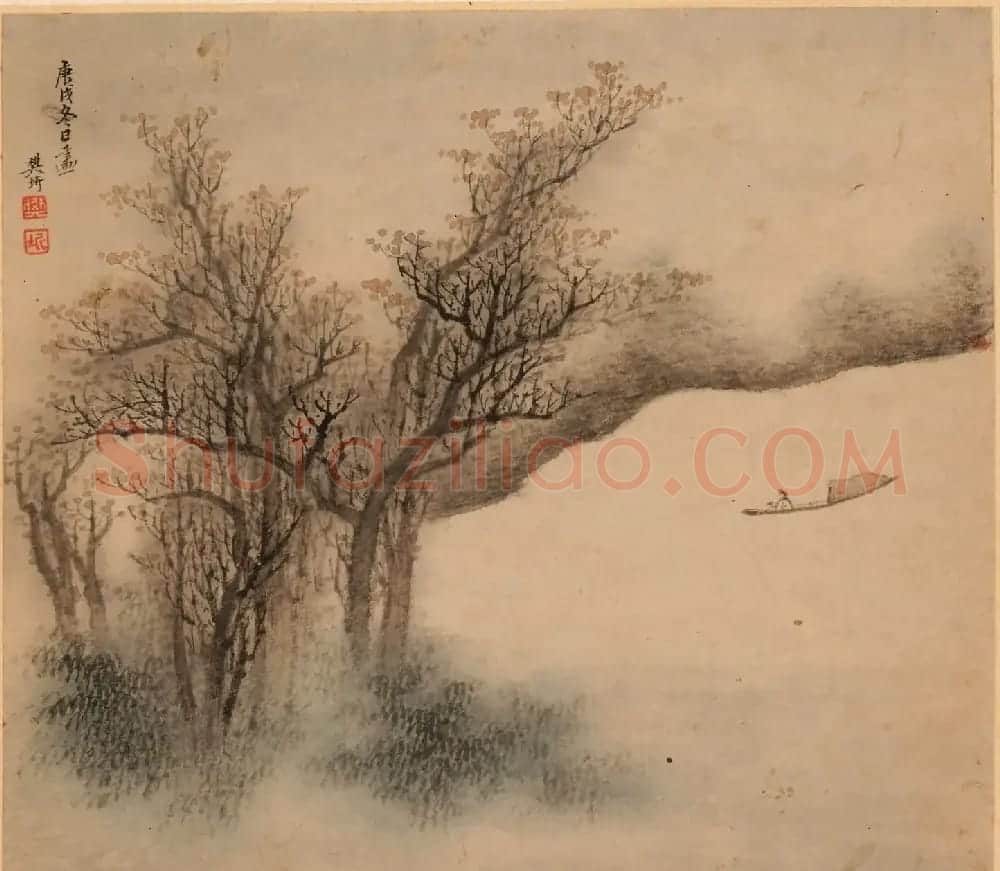 字画珍品：清初12人书法题《名家书画册》 | 传世书法作品赏析
