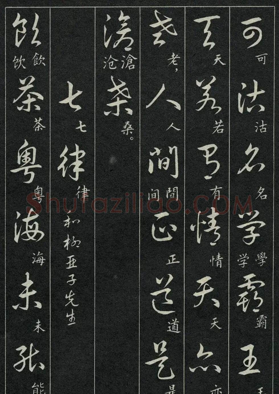 字帖欣赏《毛主席诗词三十九首草书帖》 | 软笔草书字帖