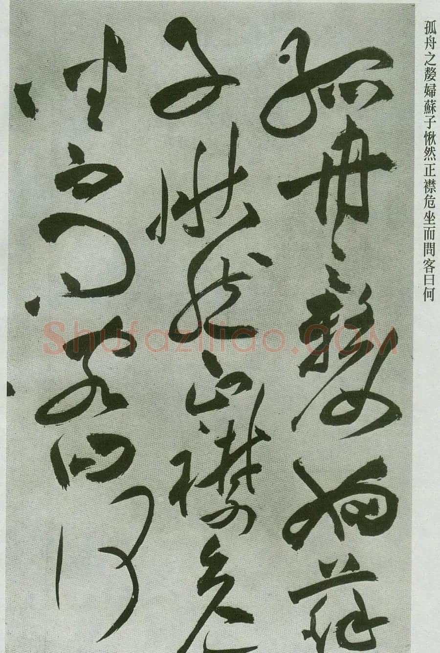 祝允明草书字帖欣赏《前赤壁赋》 | 毛笔草书字帖