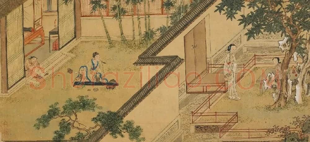 仇英款西厢记图八页美国弗利尔美术馆藏 | 传世书法作品鉴赏