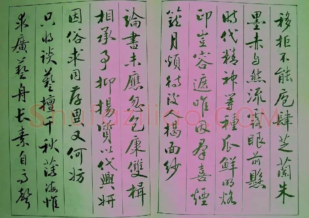 青少年行书范本《廖蕴玉著并书.论书七绝句一百首》 | 软笔行书字帖