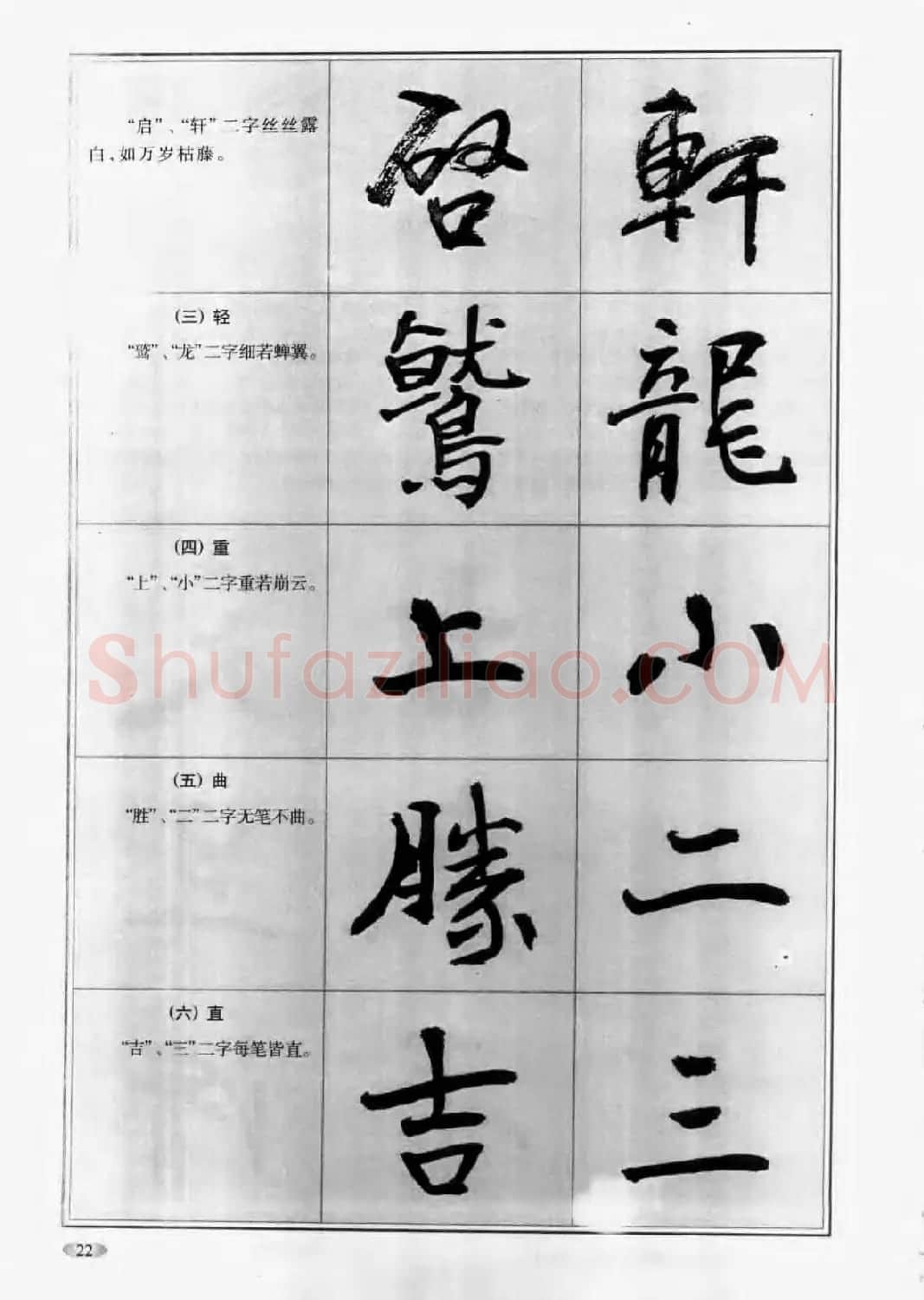 毛笔字帖教程《行书入门大字谱》 | 软笔行书字帖