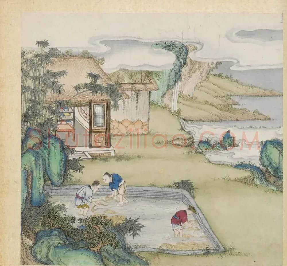 彩色字画大图欣赏《新诗造纸书画谱》 | 传世书法作品精选