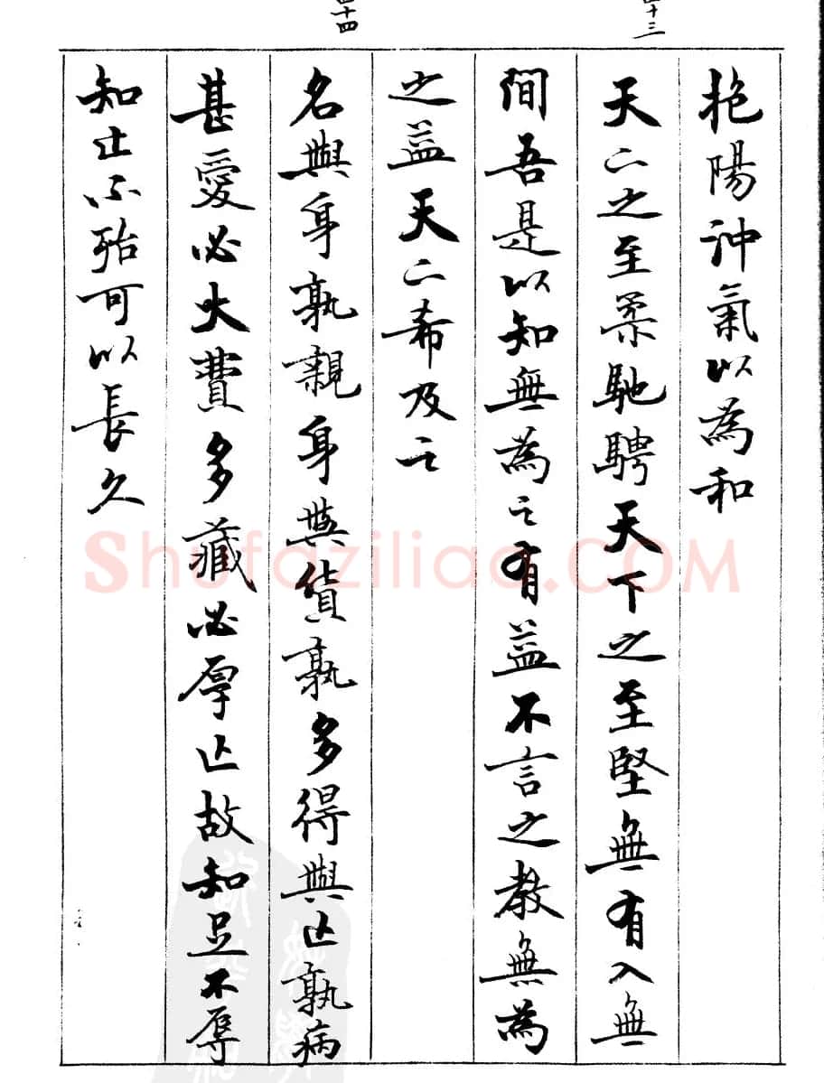 宿悦书法字帖欣赏《道德经》 | 毛笔行书字帖