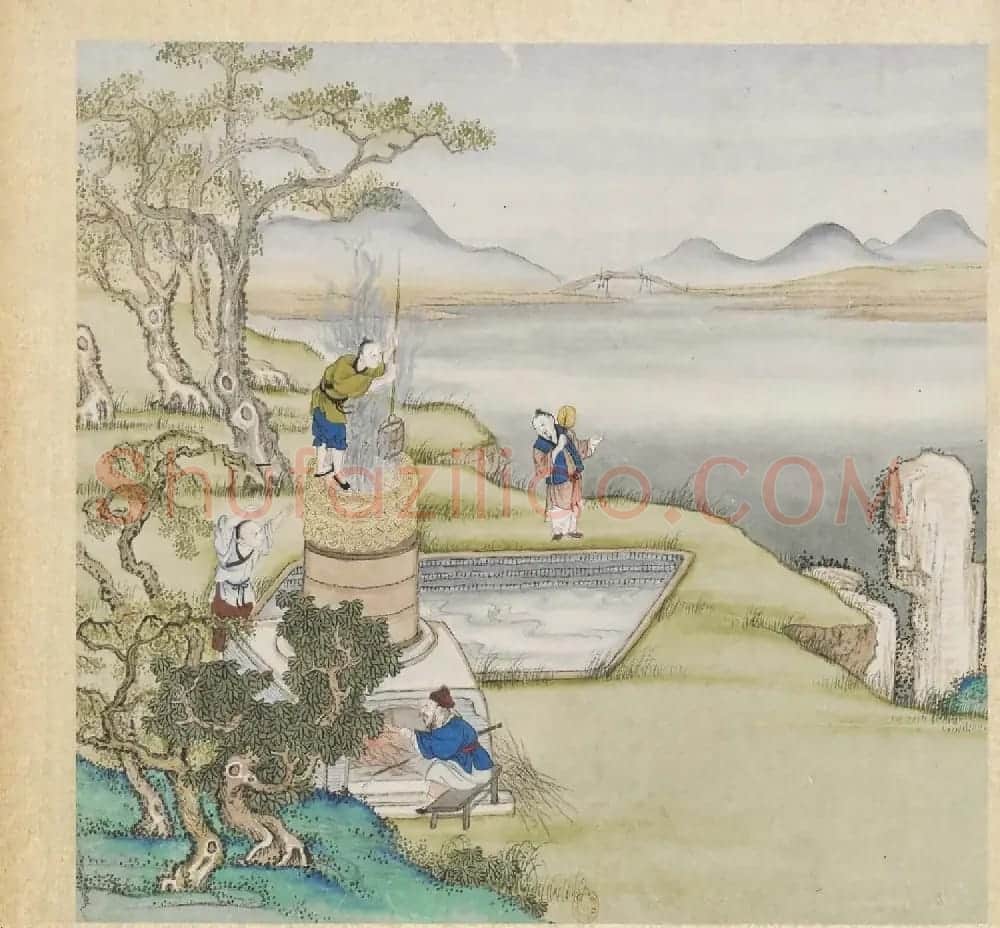 彩色字画大图欣赏《新诗造纸书画谱》 | 传世书法作品精选
