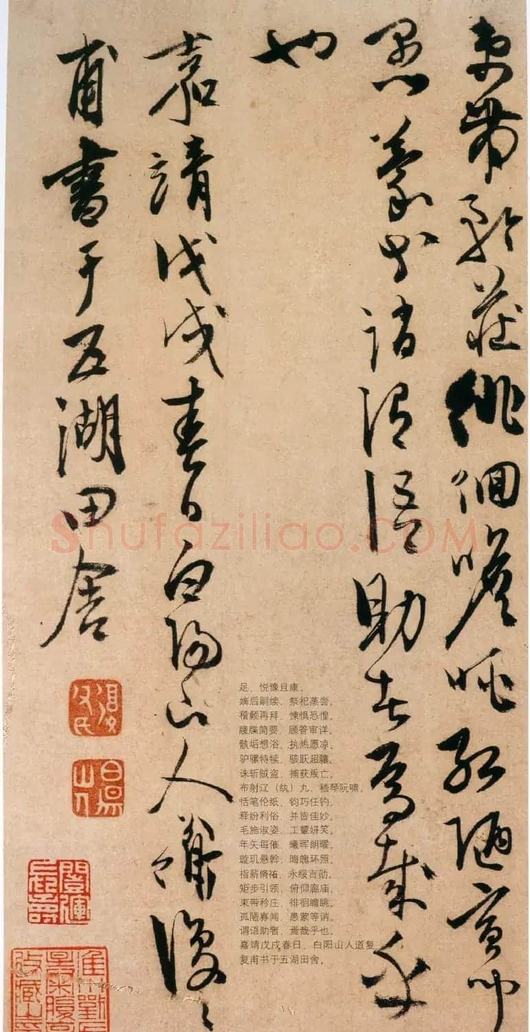 陈道复书法欣赏《陈淳草书千字文册》 | 名家书法作品赏析