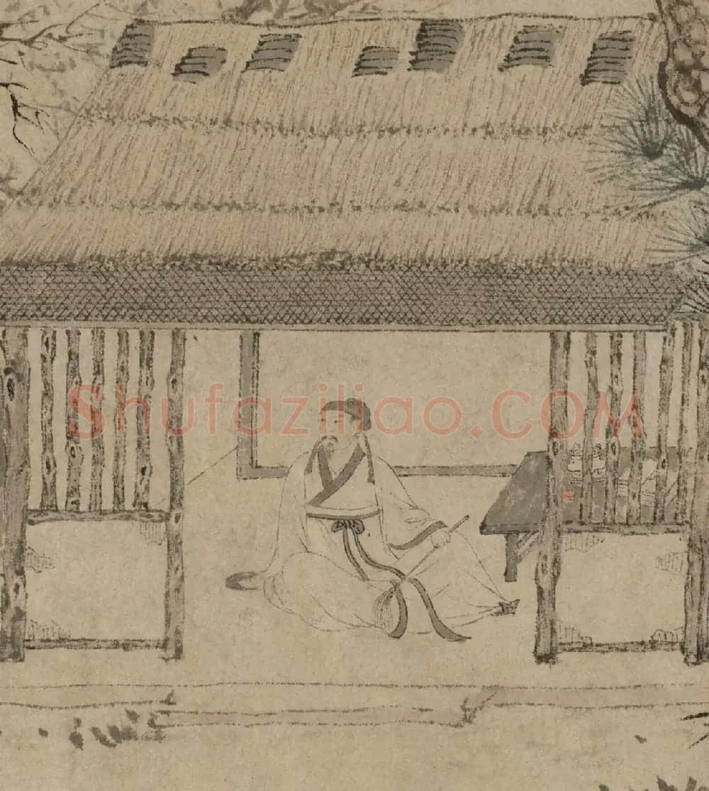 明代唐寅书画手卷《毅庵图》 | 传世书法作品鉴赏