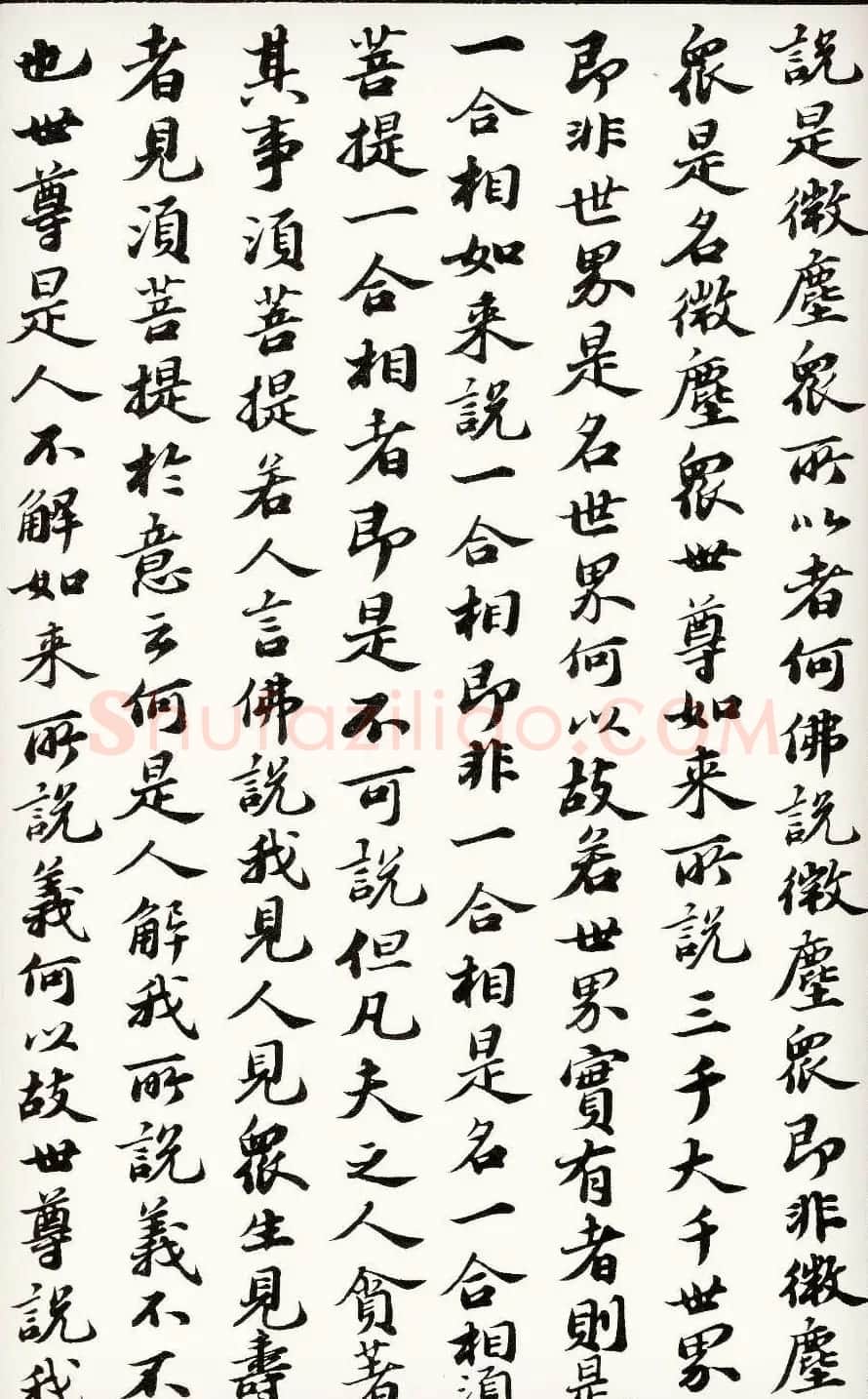 苏轼行楷书法欣赏《金刚经》全本 | 毛笔书法作品