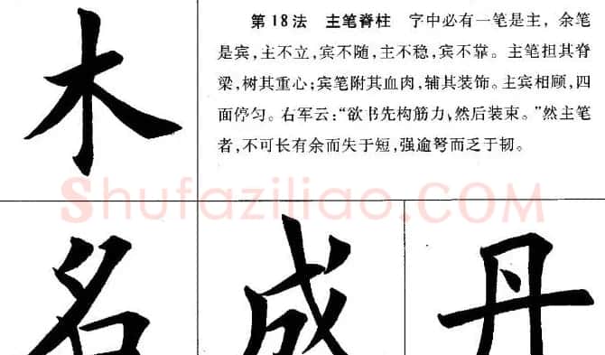 田英章毛笔书法间架结构28法图文版 | 毛笔楷书字帖