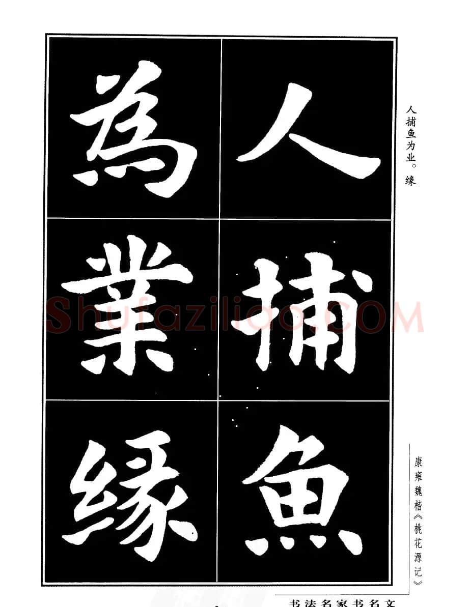 康雍魏楷书法欣赏《桃花源记》 | 软笔楷书字帖