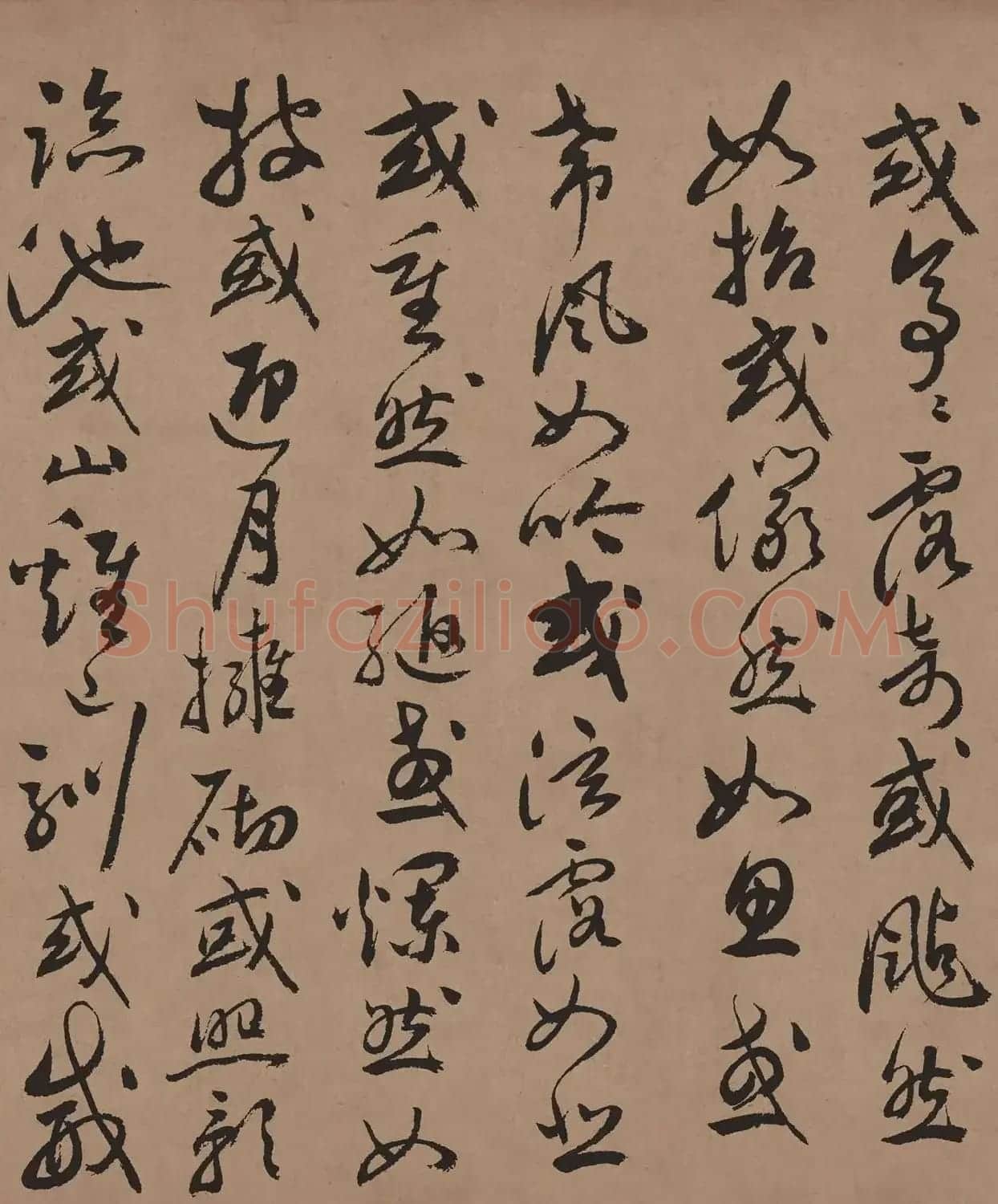 祝允明65岁行草书法《牡丹赋》彩色高清 | 软笔书法作品
