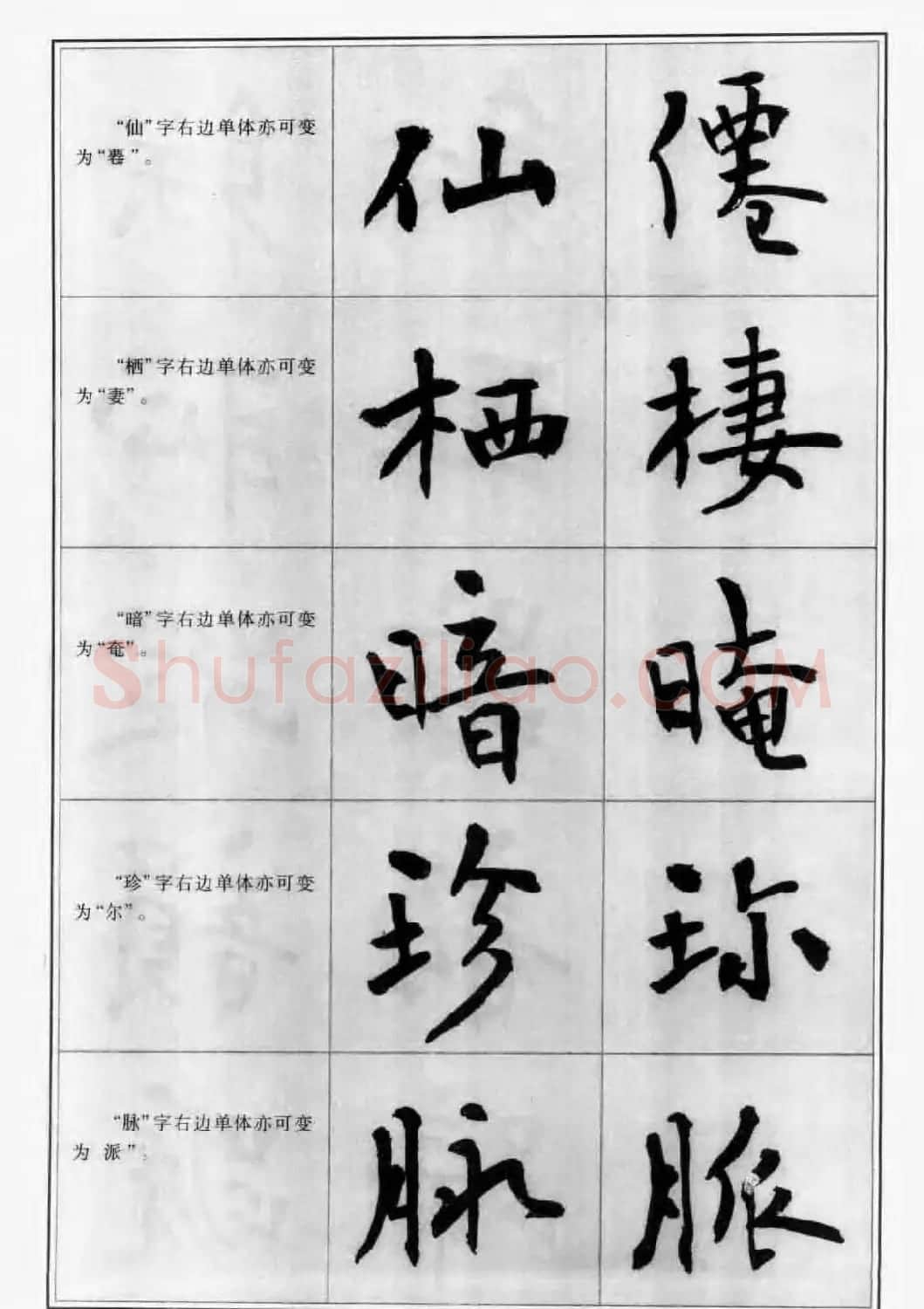 毛笔字帖教程《行书入门大字谱》 | 软笔行书字帖