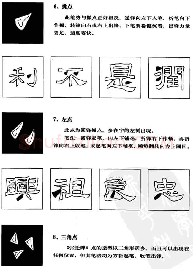 隶书学习教材《张迁碑笔法详解》 | 毛笔隶书字帖