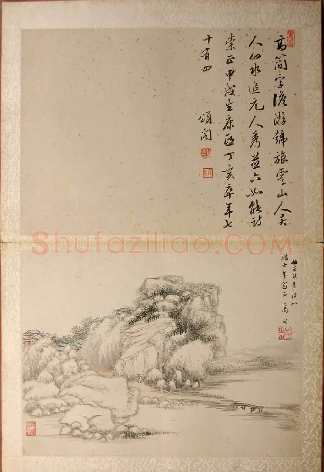 精品字画《清初八大家山水集景冊》 | 传世书法作品赏析