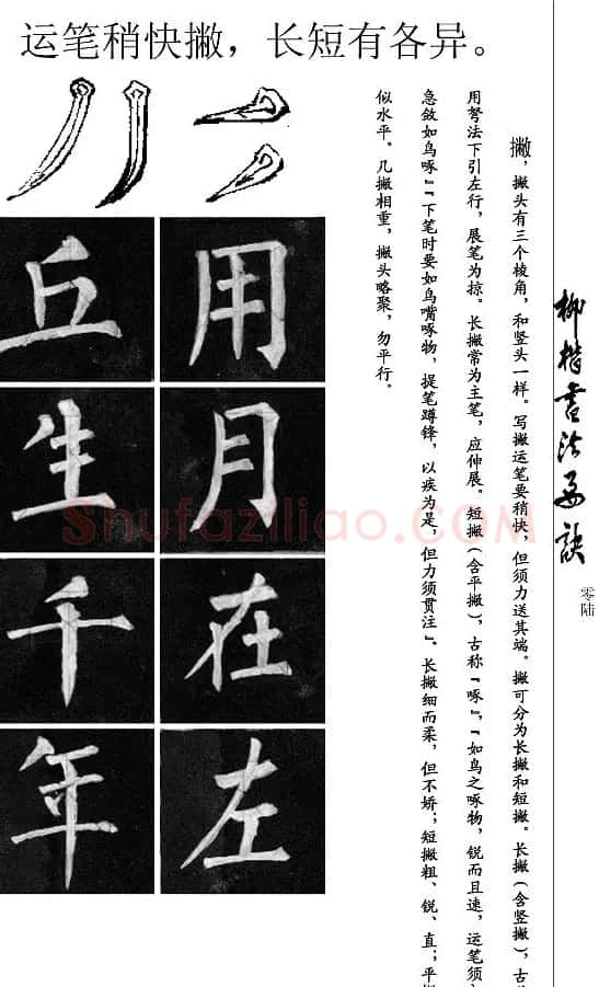 柳公权楷书学习字帖《柳体书法要诀》 | 软笔楷书字帖