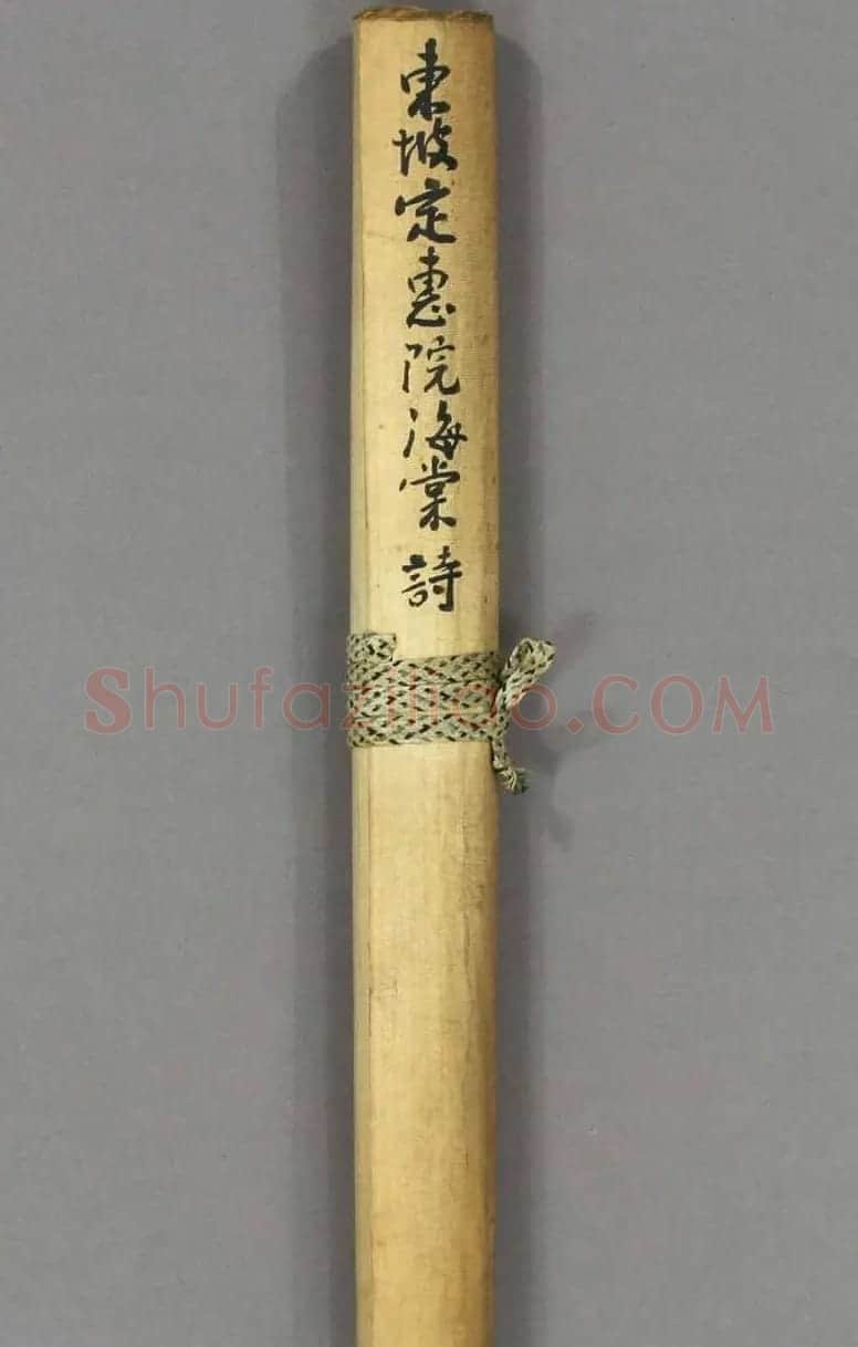 苏轼行书《定恵院海棠诗》（日本藏） | 毛笔书法作品