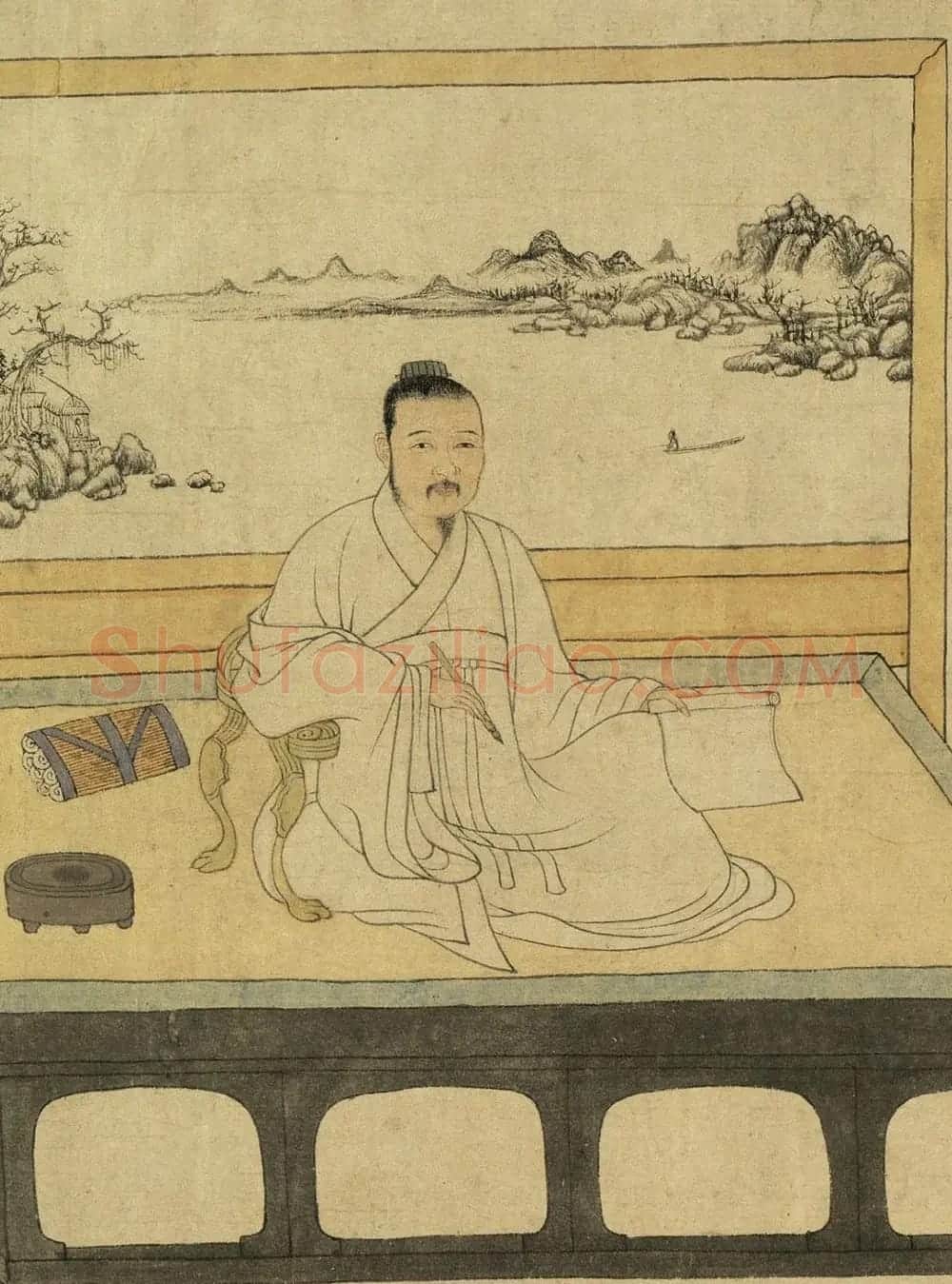 书画国宝：元代张雨题倪瓒像 | 传世书法作品欣赏