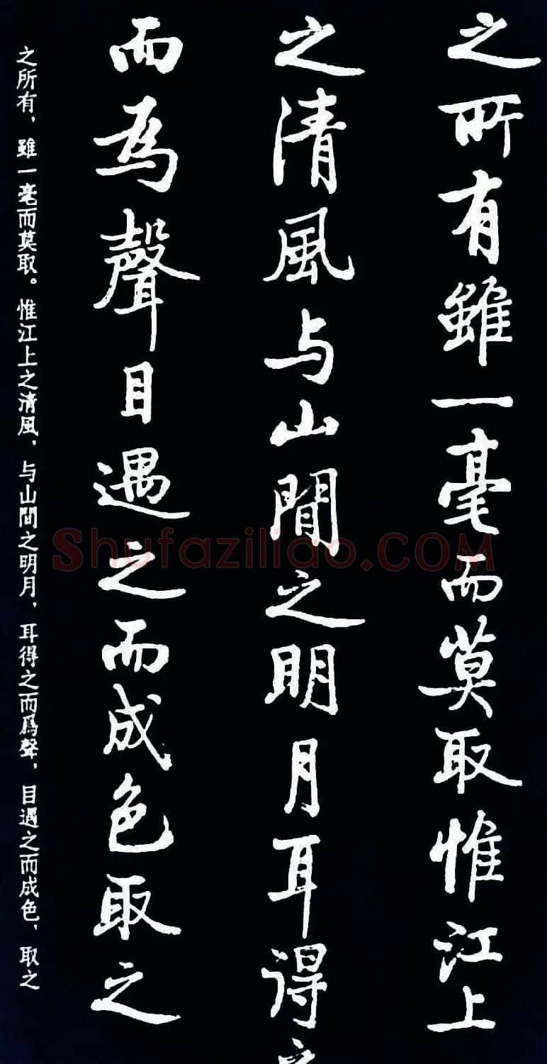 启功书法《临苏东坡前后赤壁赋》 | 毛笔书法作品