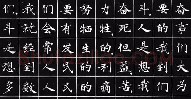 小楷字帖《为人民服务》 | 软笔楷书字帖