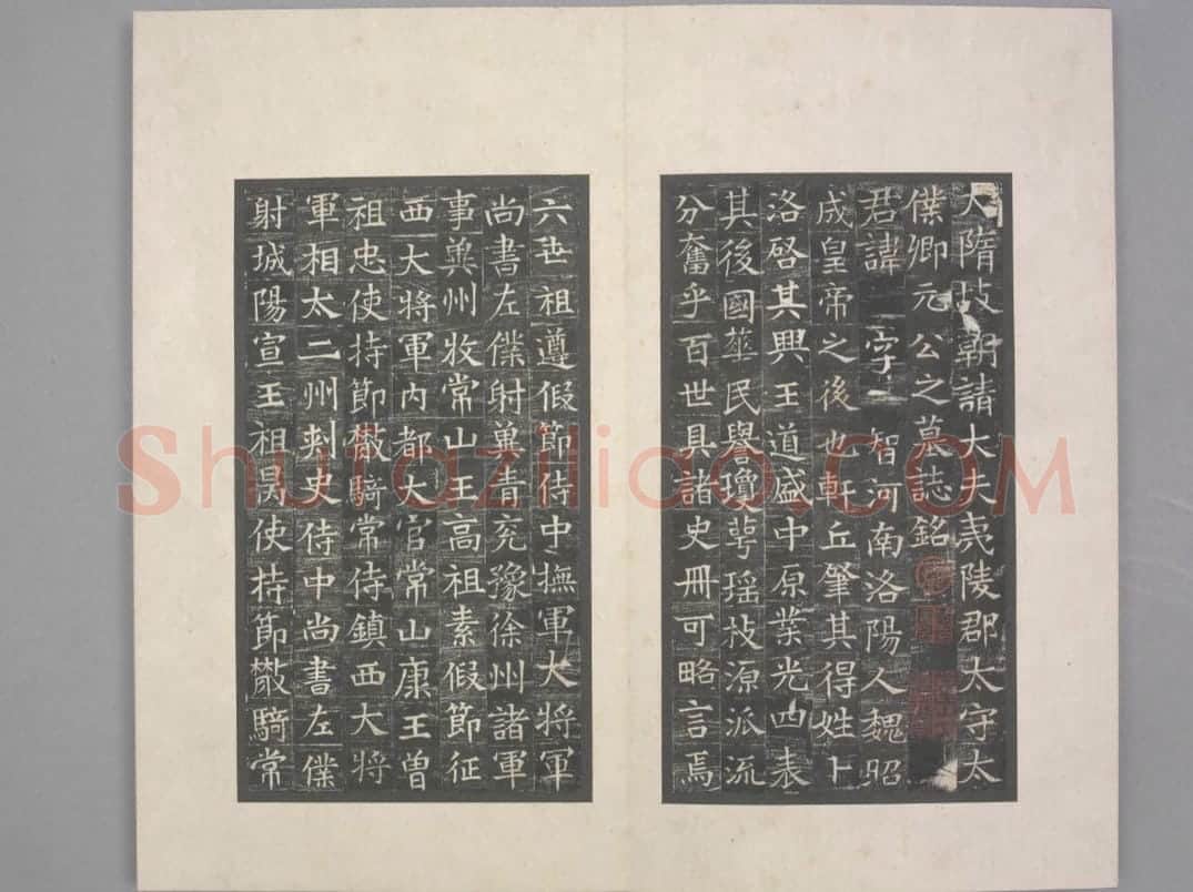 太仆卿元公夫人姬氏合志 | 故宫铭刻类藏品