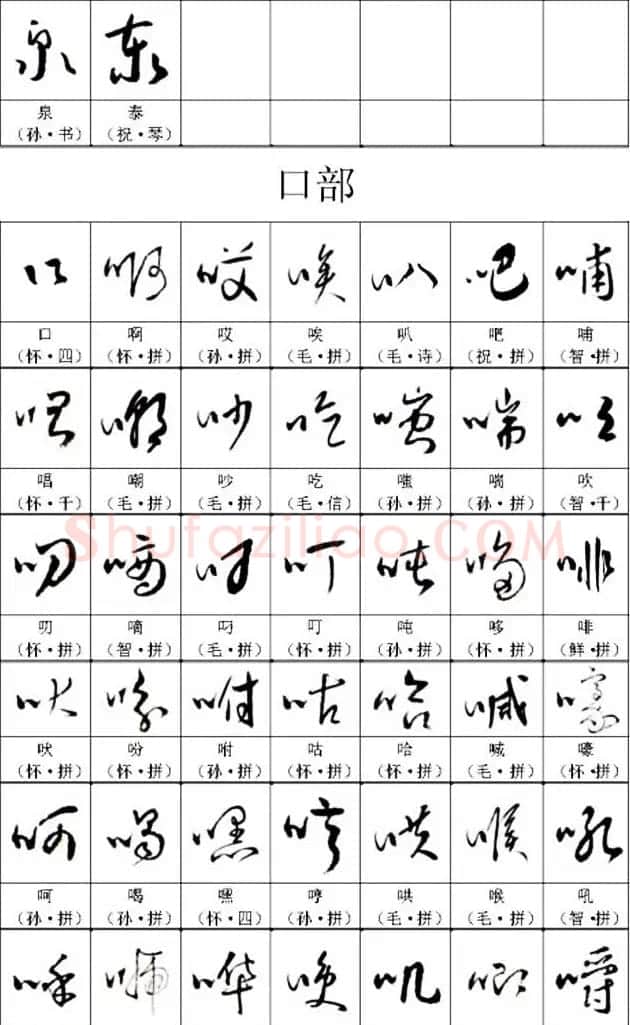 书法教材《名帖名家草书字帖范字》 | 毛笔草书字帖