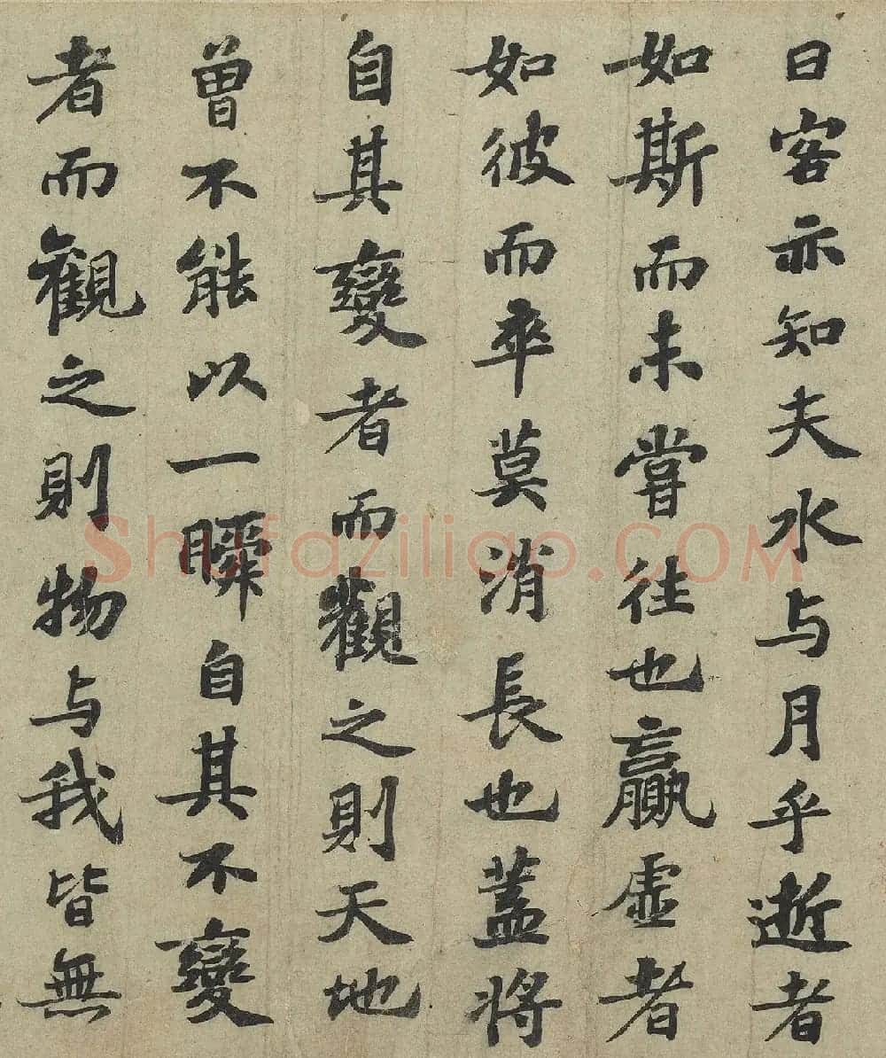 苏轼行楷书法欣赏《前赤壁赋》 | 毛笔书法作品