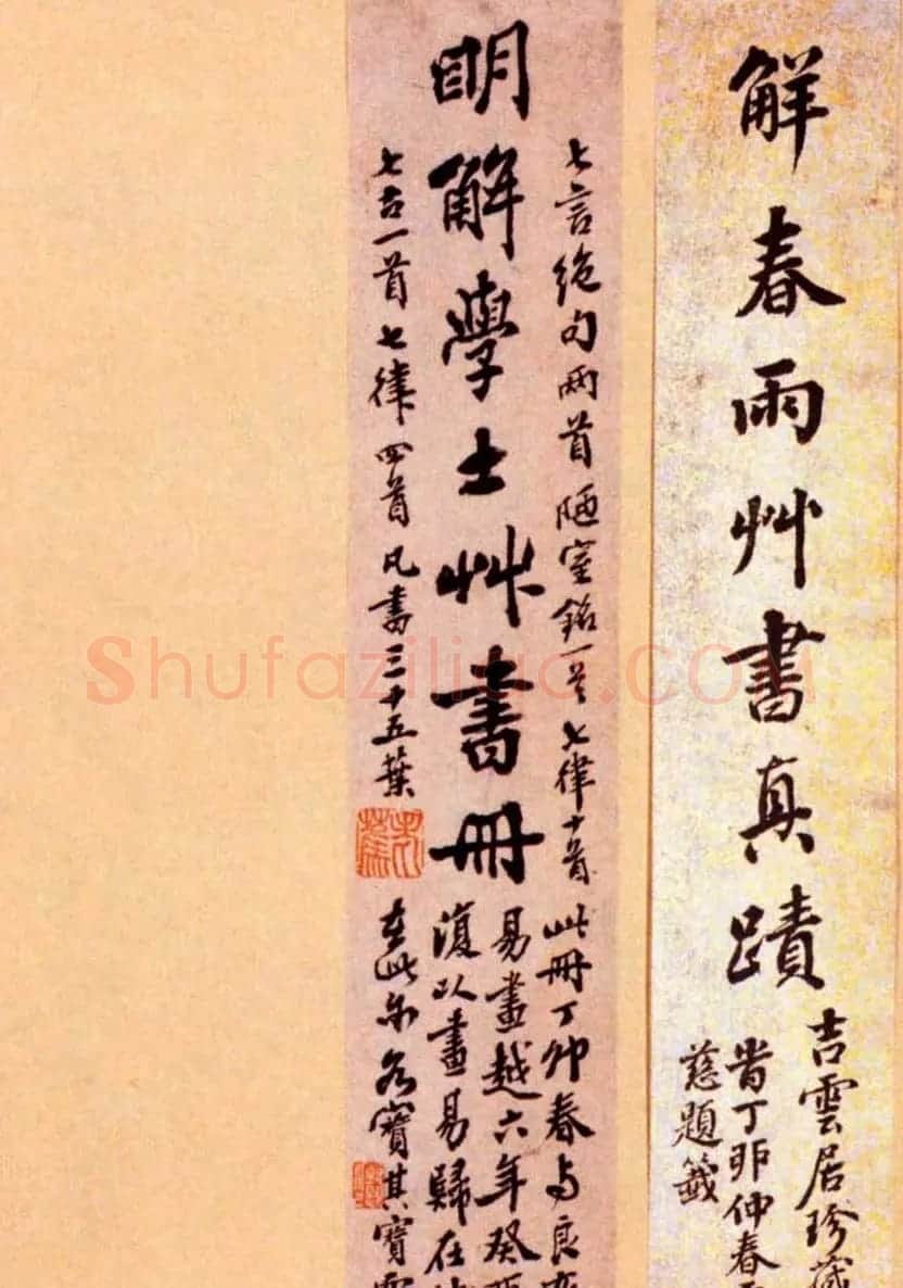 解缙草书作品欣赏《诗帖册》 | 毛笔草书字帖