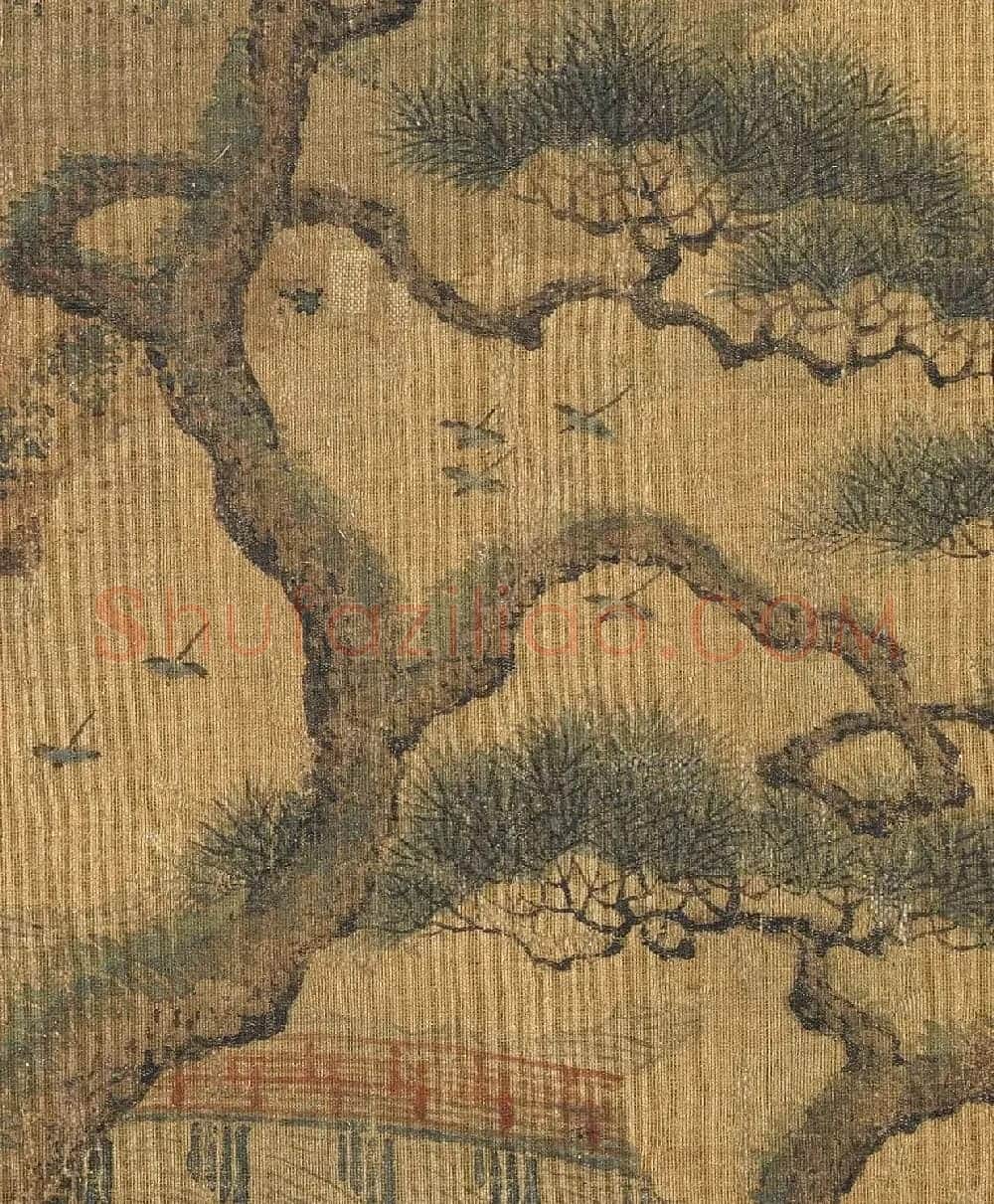 南宋赵伯骕山水画《万松金阙图》附书法题跋 | 传世书法作品赏析