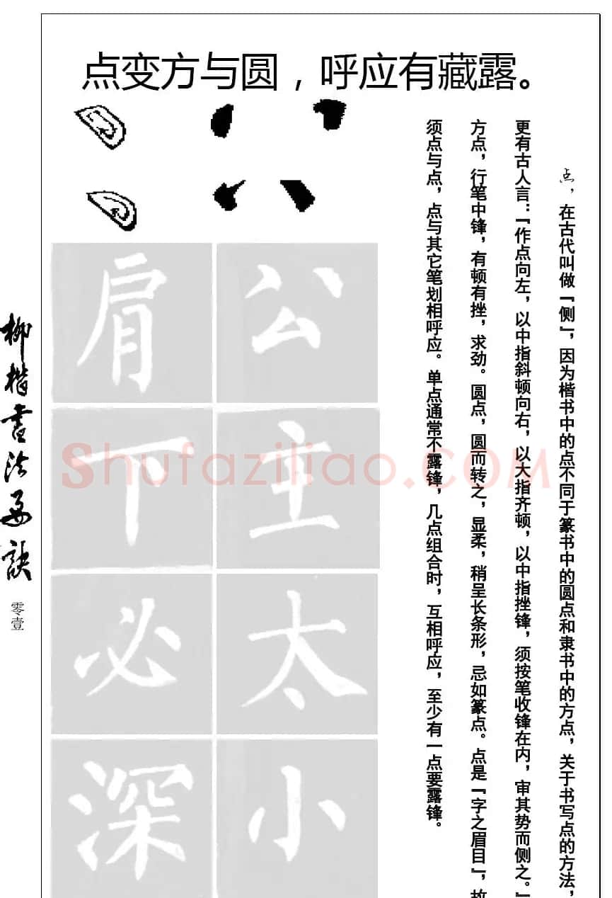 柳体楷书字帖最好范本《柳楷书法要诀》 | 毛笔楷书字帖