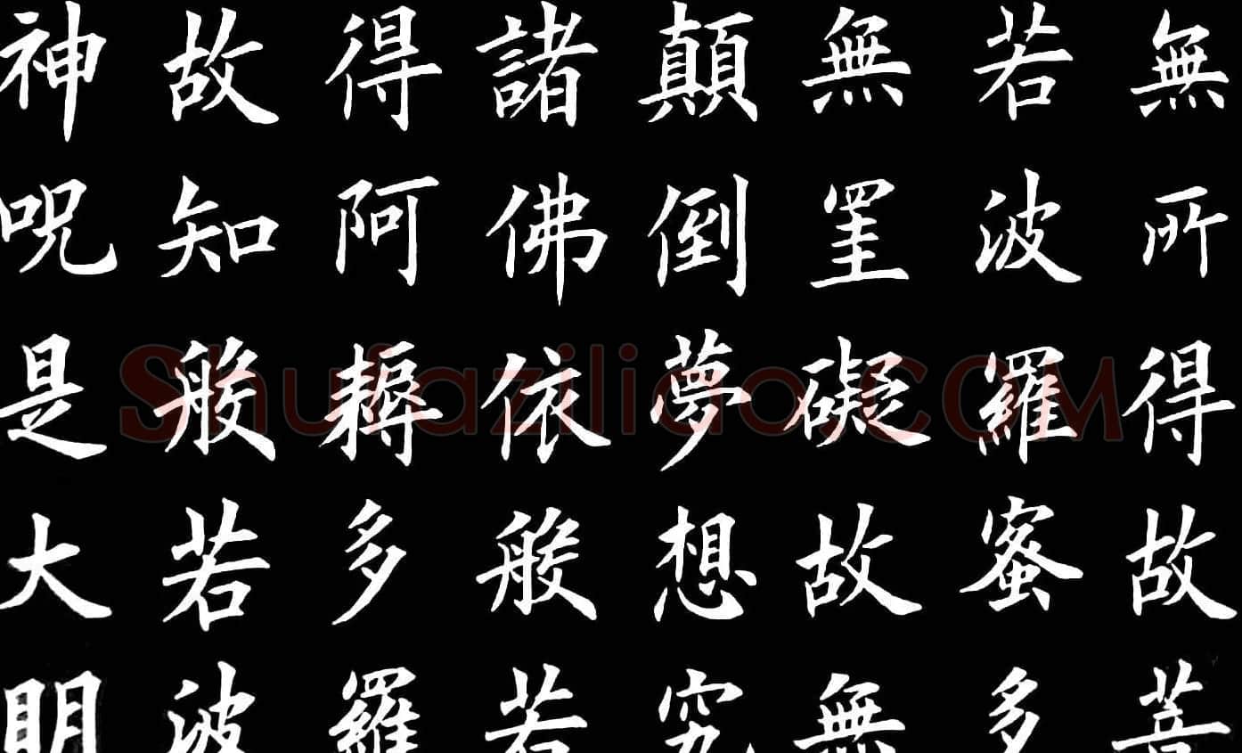 卢伟滨楷书欣赏般若波罗蜜多心经 | 心经书法作品