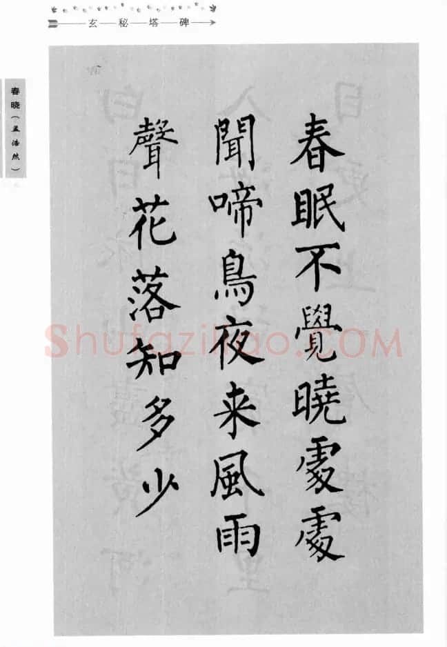 书法学习图解教程《玄秘塔碑临写与创作》 | 软笔楷书字帖