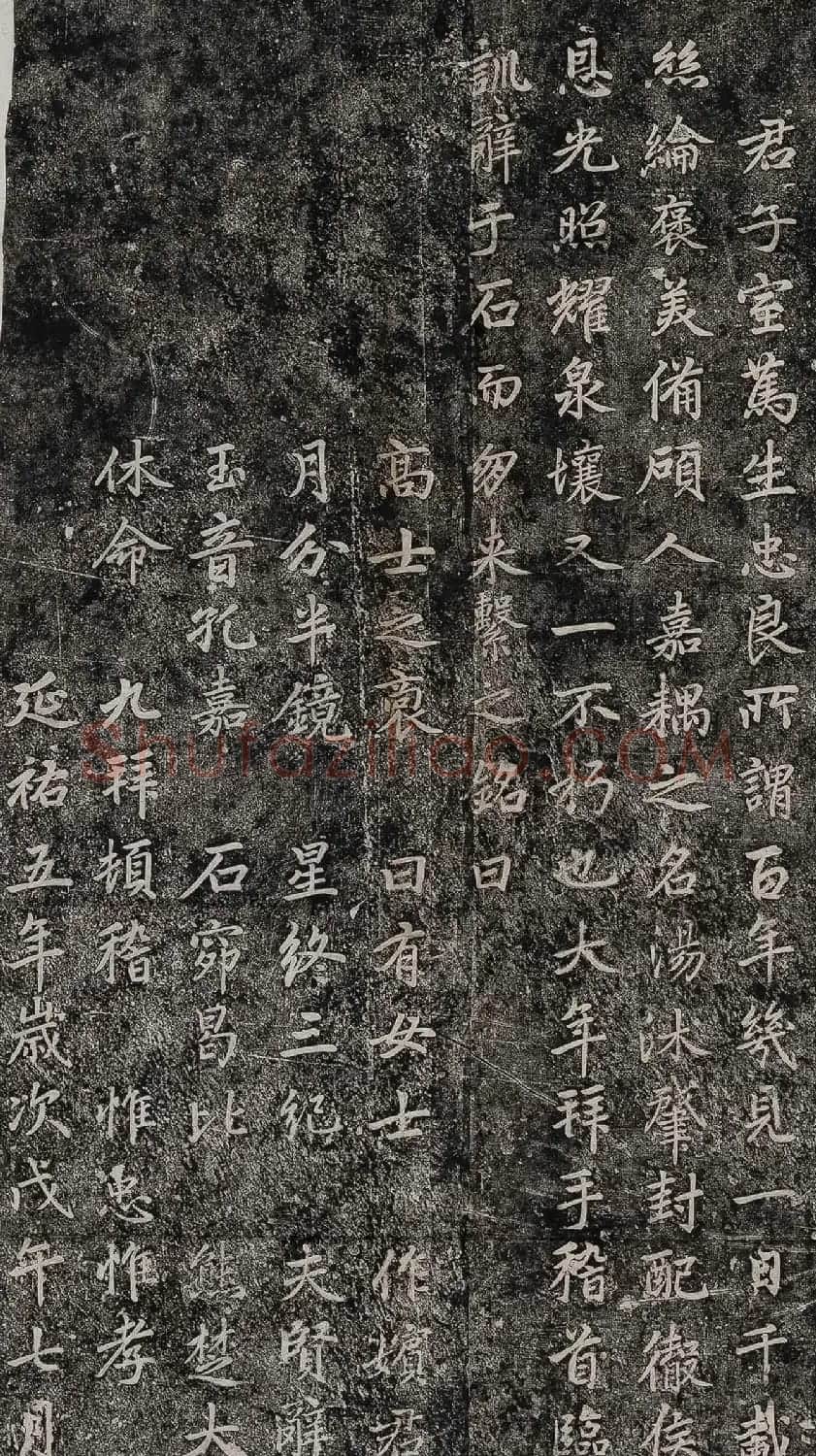 赵孟頫楷书《大元追封楚国夫人徐君碑铭》 | 名家书法作品赏析