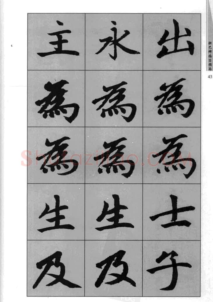赵孟頫胆巴碑临写指南行楷字帖 | 软笔楷书字帖
