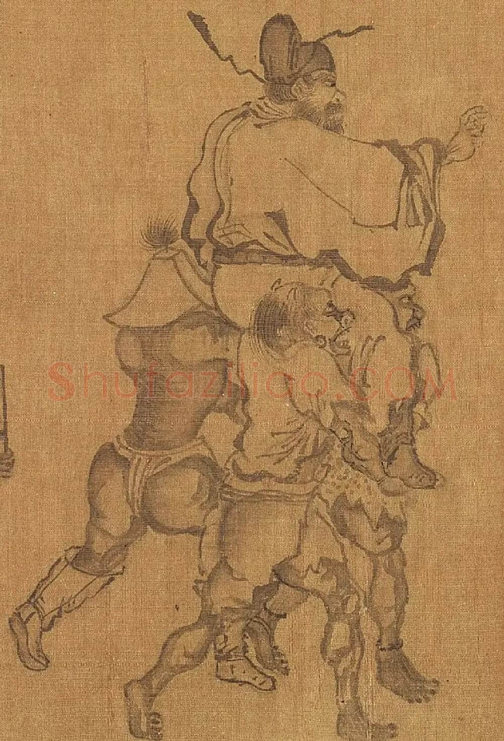 颜庚《钟馗嫁妹图》和《钟馗雨夜出游图》 | 传世书法作品赏析