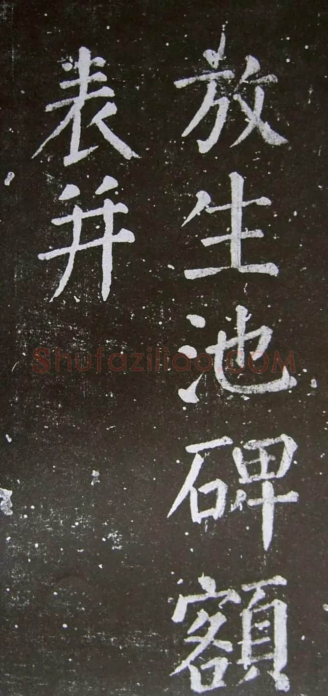 颜真卿楷书拓本《乞御书题天下放生池碑额表》 | 名家书法作品精选