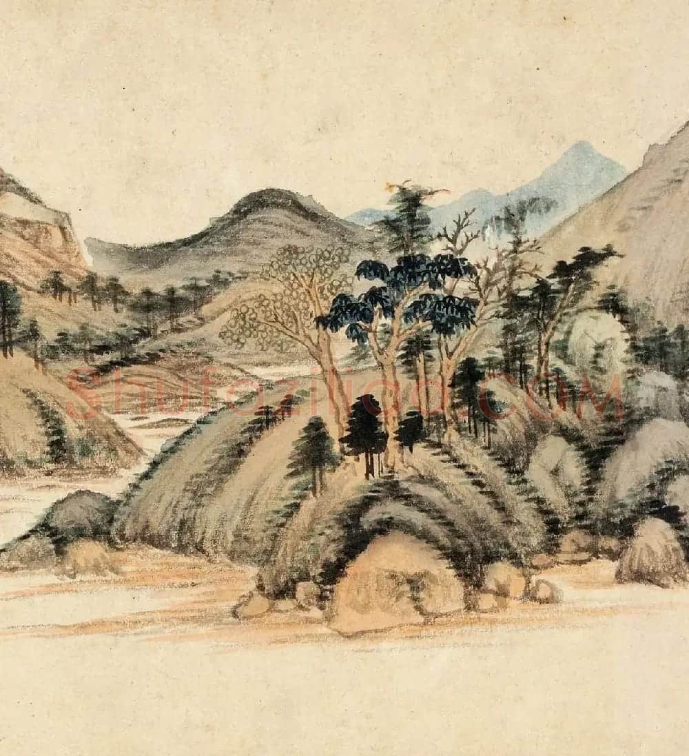 董其昌晚年书画精品《仿黄公望富春大岭图》 | 传世书法作品精选