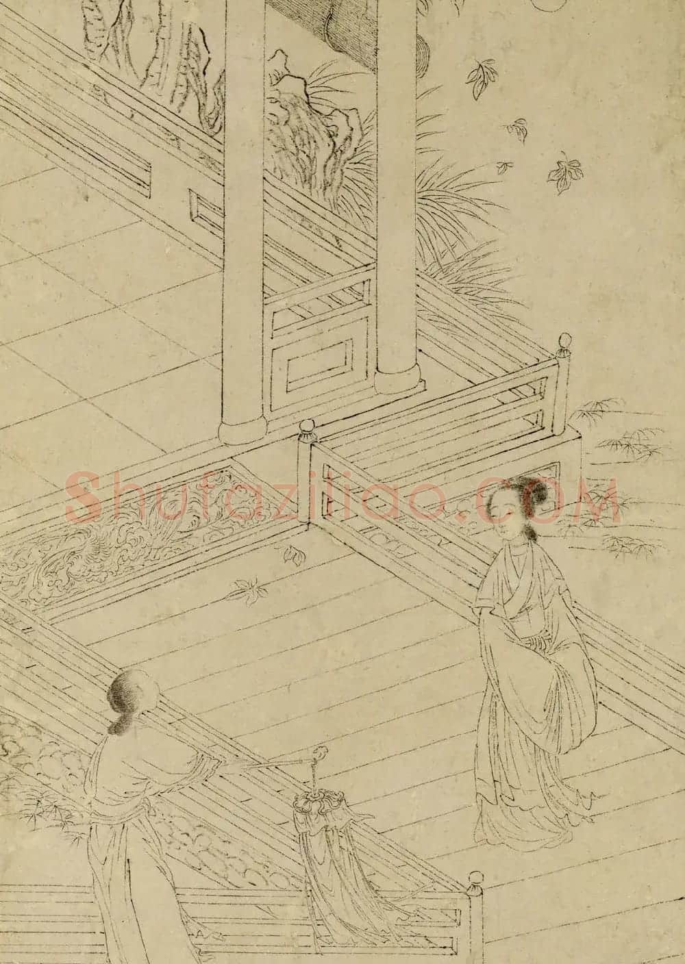 清代曹贞秀小楷书题改琦绘《列女图冊》 | 传世书法作品精选