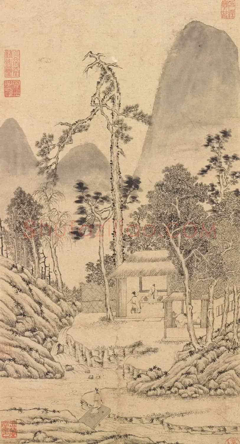 文徵明小楷字画欣赏《茶事图》 | 传世书法作品精选