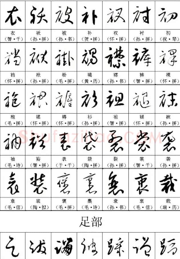 书法教材《名帖名家草书字帖范字》 | 毛笔草书字帖