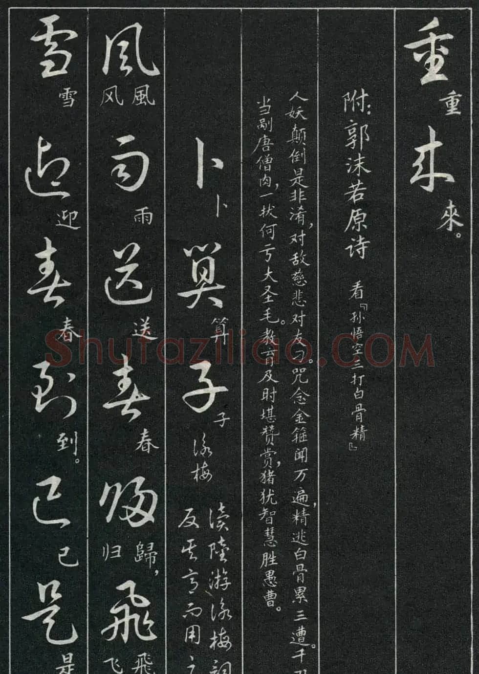 字帖欣赏《毛主席诗词三十九首草书帖》 | 软笔草书字帖
