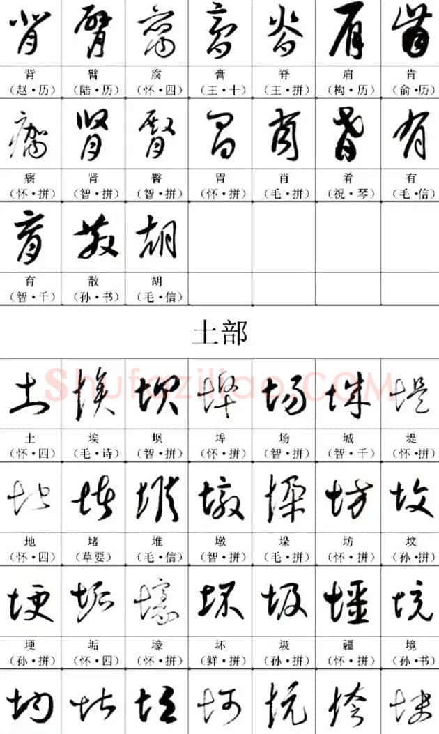 书法教材《名帖名家草书字帖范字》 | 毛笔草书字帖