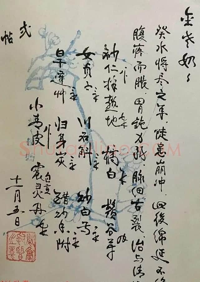 书法家亲手开方子附名医药方手迹 | 名家书法作品赏析