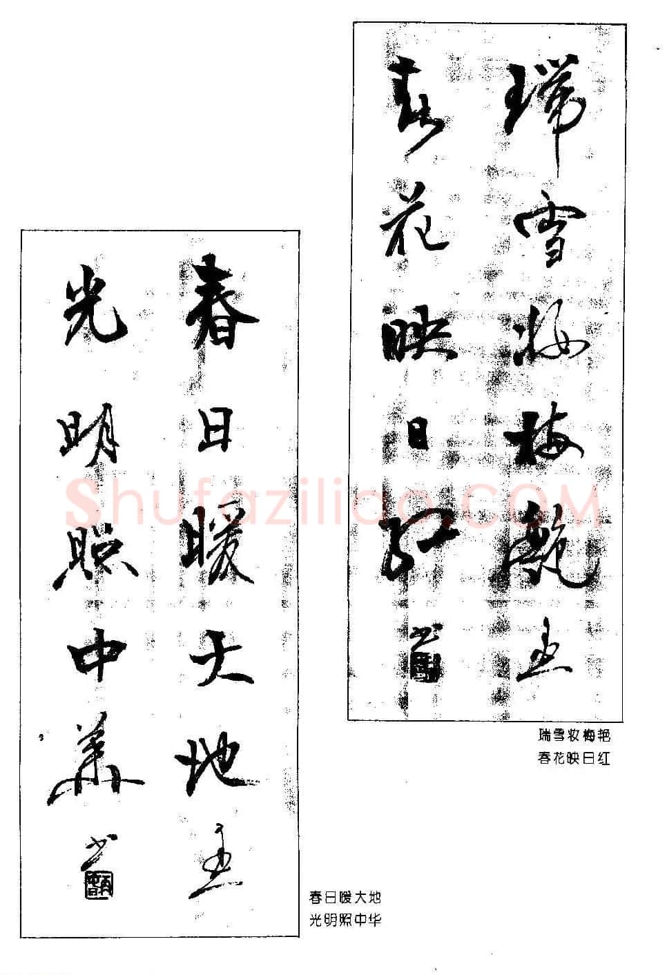 著名书法家杨再春书法春联欣赏 | 书法名家作品欣赏
