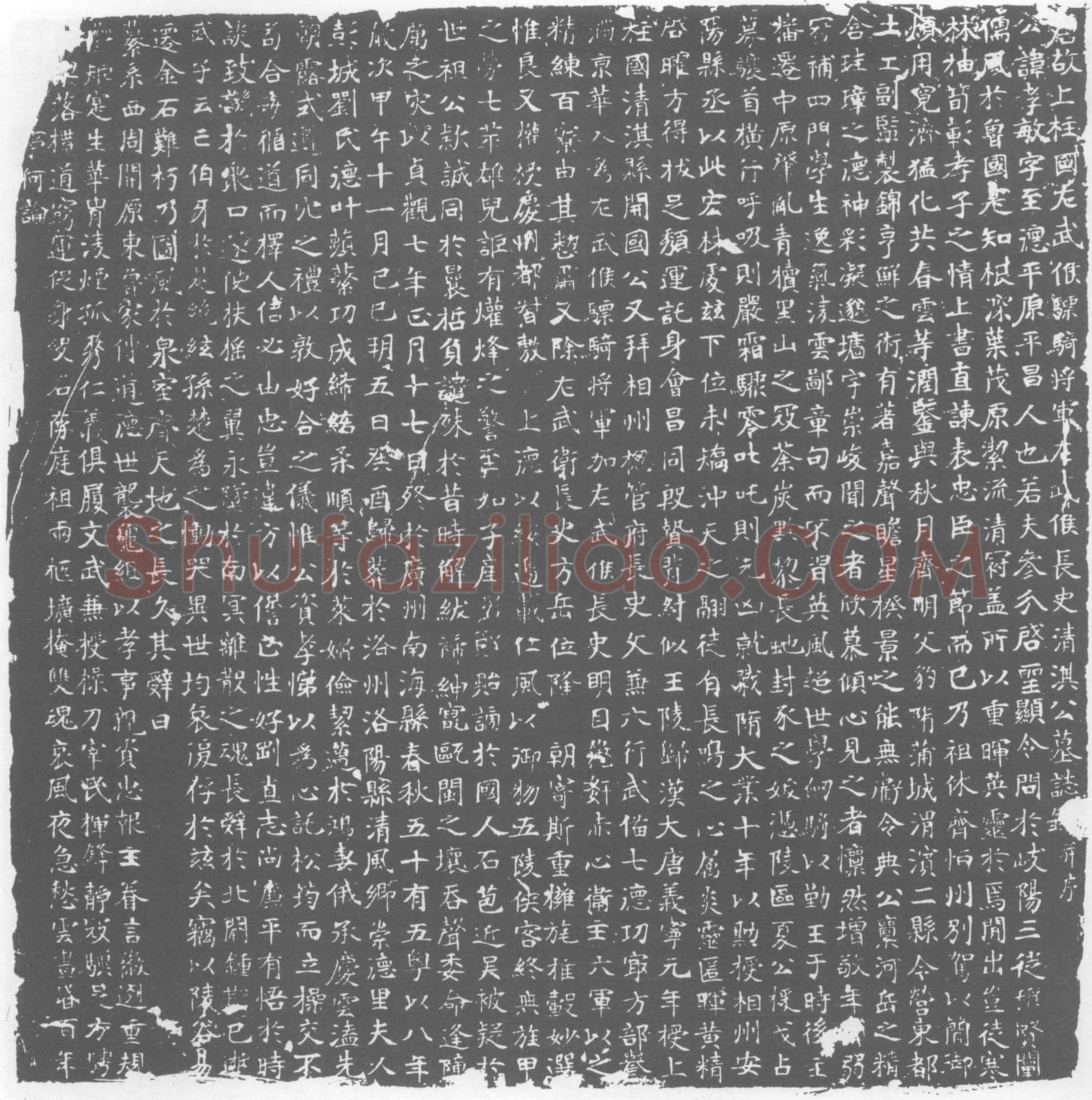 唐清淇孝敏墓誌(唐故上柱国左武侯骠骑将军左武候长史清淇公墓誌铭)