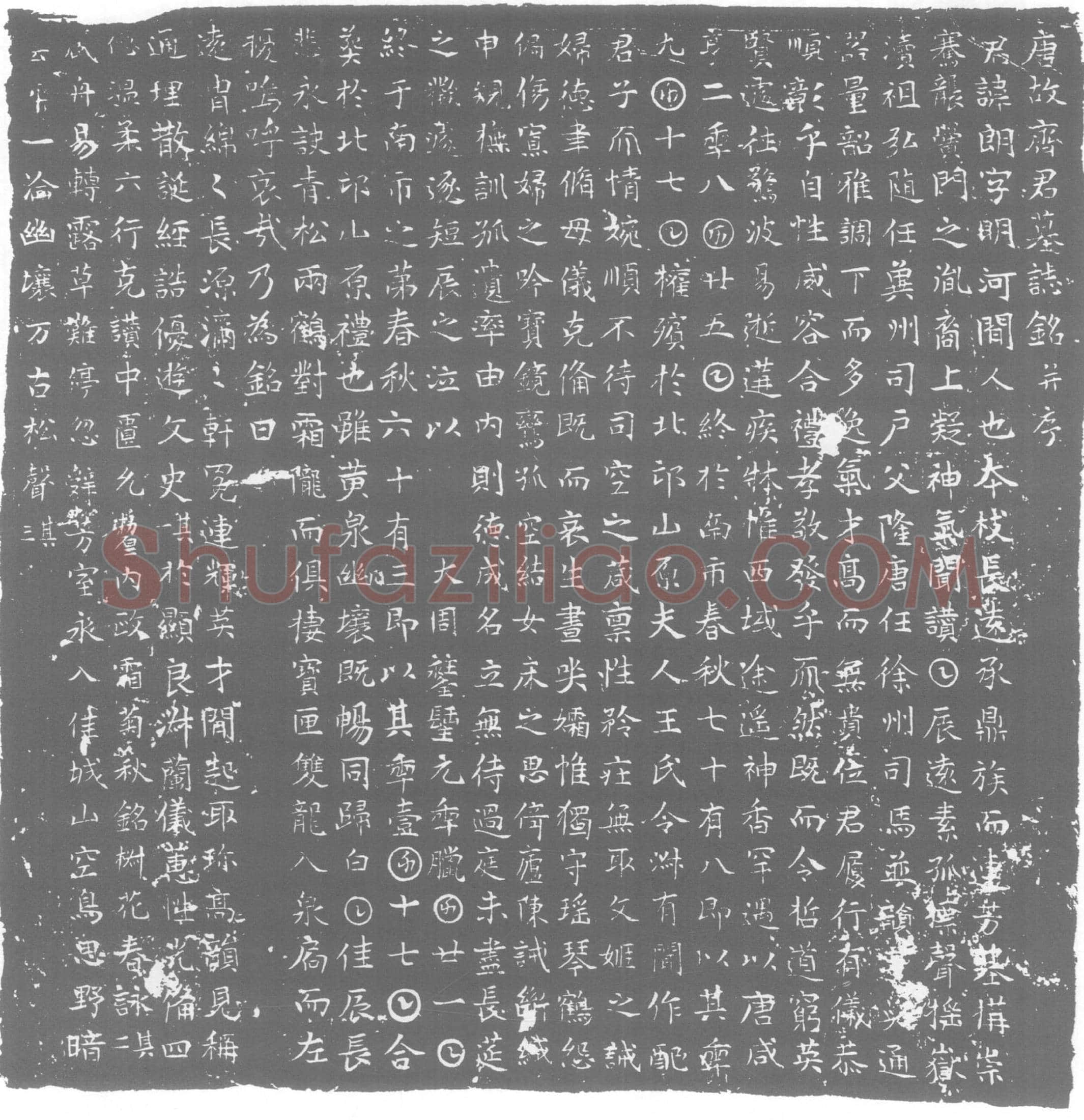 唐墓誌